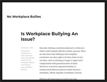 Tablet Screenshot of noworkplacebullies.com